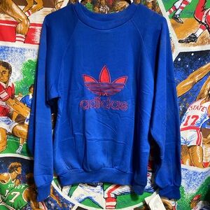 Deadstock Vintage 80's Adidas Crewneck Sweatshirt